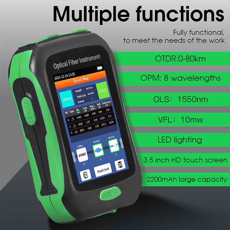 COMPTYCO AUA-16U/16A Optical Time Domain Reflectometer 80KM Multifunctional Online Testing 1550nm Optical Fiber Tester M