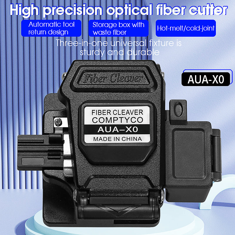 COMPTYCO AUA-X0 High Precision FTTH Fiber Optic Cutter for Fusion Splicing Fiber Optic Cutter Hot Melt Fiber Optical Cle
