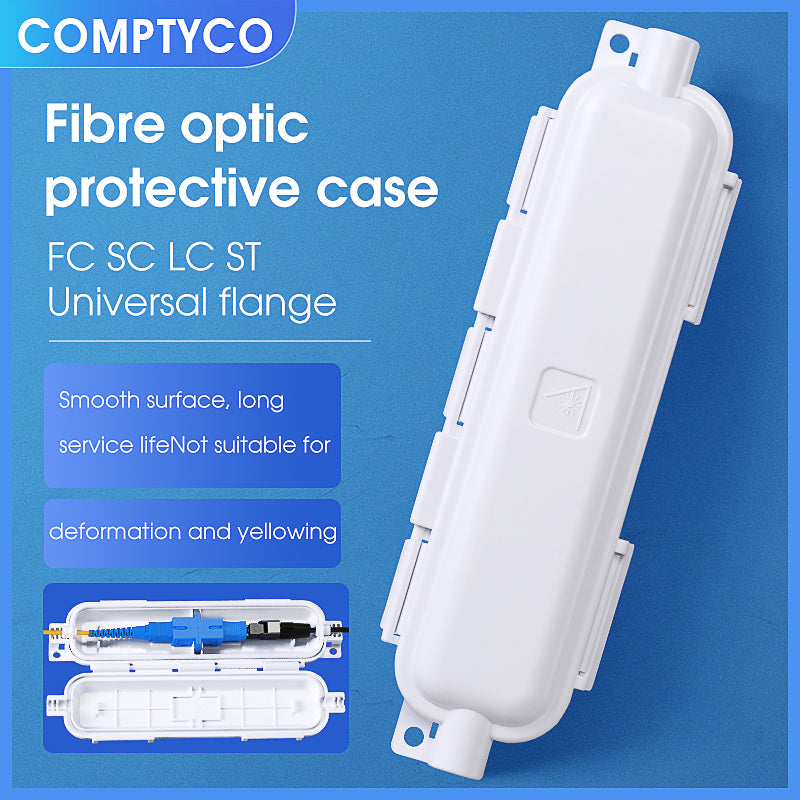 COMPTYCO Outdoor Drop Optical Fiber Cable Water Resistant Optical Fiber Jointer Box Used for FTTH ABS Fiber Optic protec