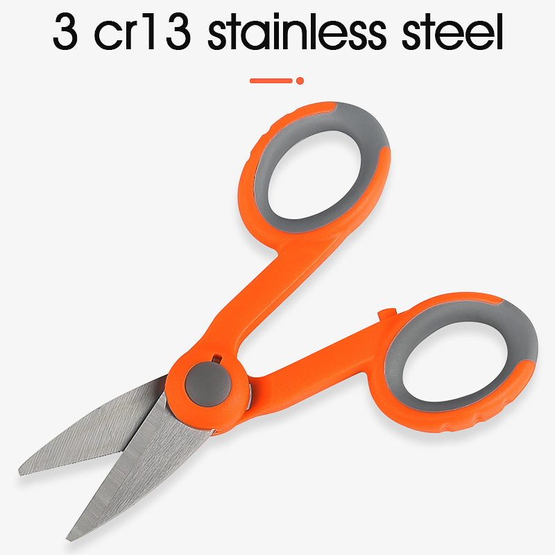 COMPTYCO Handle Electrician Sawtooth Aramid Cutting Tail Fiber Jumper Fiber Cable Scissors Fiber Optic Patch Cord Scisso