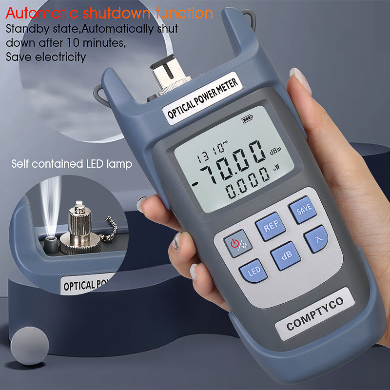COMPTYCO High Precision Fiber Optic Tester AUA-G710A/G510A OPM with LED 10 Wavelength Fiber Optic Equipment Optical Powe
