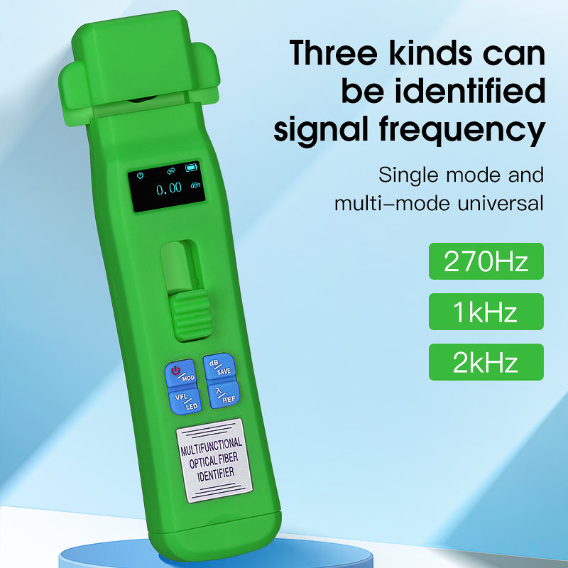 COMPTYCO MINI Charging Type Live Detector Identifier OFI+OPM+30mw VFL+LED 0.25/0.9/2.0/3.0mm SM MM Green Optic Fiber Ide