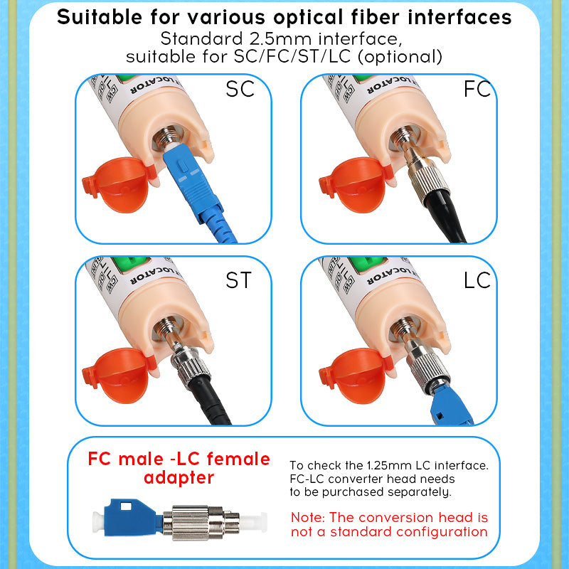 COMPTYCO Fiber Optic Equipment AUA-1-80 Fibra Optica Red Laser Tester Optical Fiber Red Light Pen 60mw VFL Visual Fault 