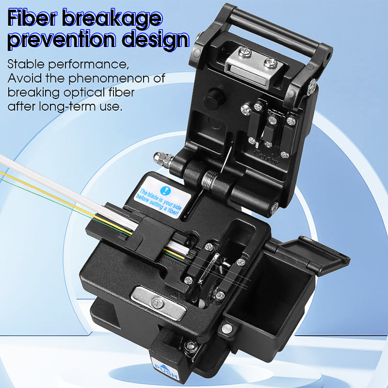 COMPTYCO AUA-71S High-Precision Automatic Return Fiber Optic Cutter with Waste Fiber Box Cold Joint Tool for FTTH Fiber 