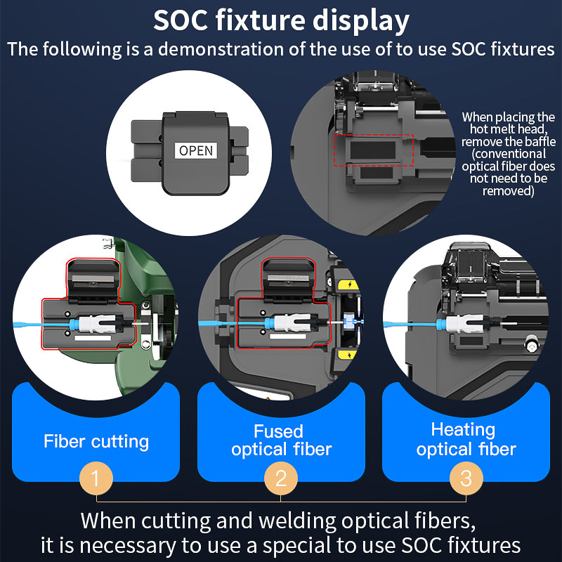 COMPTYCO A-10 Optical Fiber Splicing Machine with OPM/VFL Fiber Optic Equipment 10 Languages 6 Motors Fiber Optic Fusion