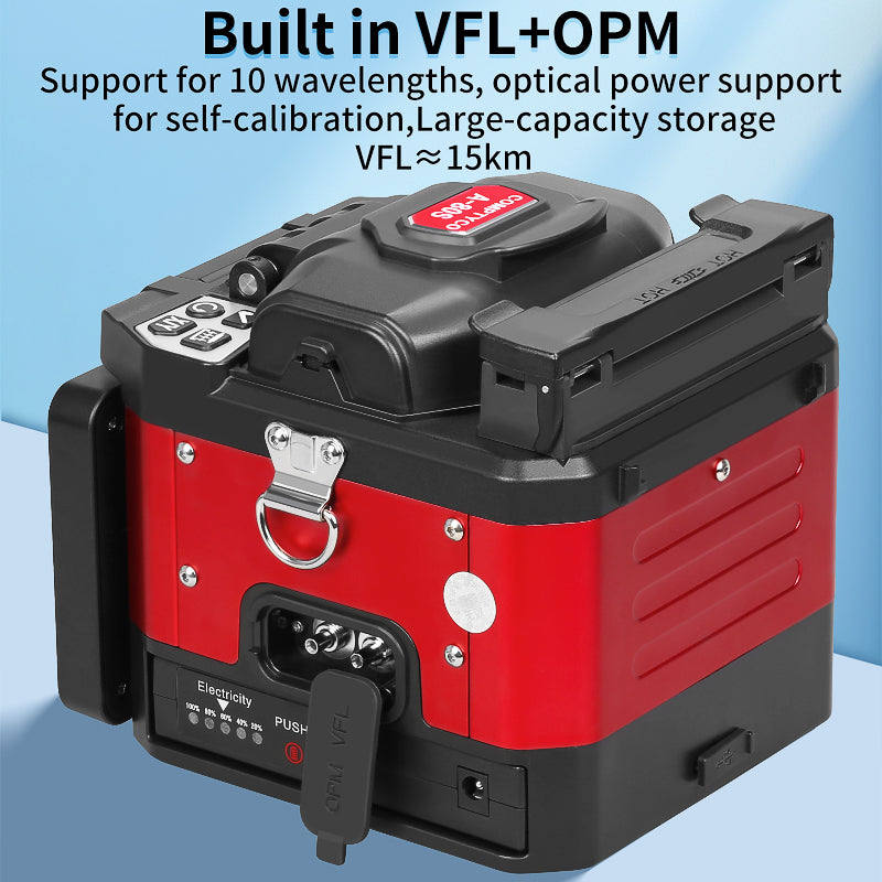COMPTYCO A-80S fusion Splicer Fiber Optic Splicing Machine VFL OPM Fiber Optic Splicer Equipment Optical Fiber Fusion Sp
