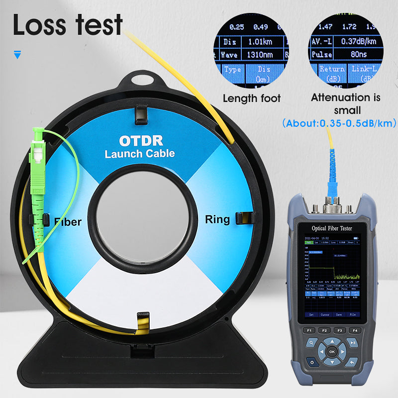 COMPTYCO Fiber Optic OTDR test Cable Extension Line SC/FC/ST/LC-UPC/APC 150M 300M 500M 1000M 2000M SM MM OTDR Launch Cab