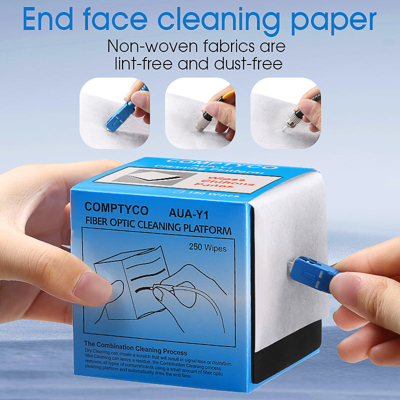 COMPTYCO AUA-Y1 Dust Free Paper Cleaning Paper SC/FC/ST/LC Good Quality Fiber Optical Cleaning Tools Fiber Cleaning Pape