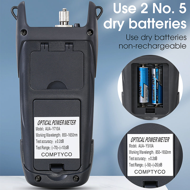 COMPTYCO Good Price FTTH Fiber Optic Tester AUA-Y710A/Y510A OPM with LED 10 Wavelength Fiber Optic Equipment Optical Pow