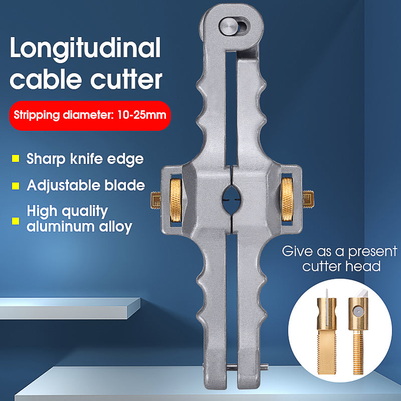 COMPTYCO SI-01 Fiber Optic Stripper 10-25MM Fiber Optic Cable Opener for Longitudinal Fiber Optic Stripping Cable Stripp