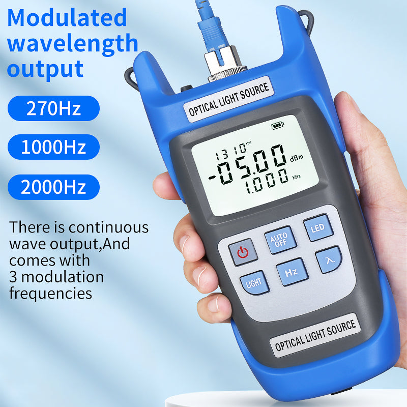 COMPTYCO A-C1315 Rechargeable Fibre Optic Light Sources OLS Fiber Optical Laser 1310 1550nm Handheld Optical Light Sourc