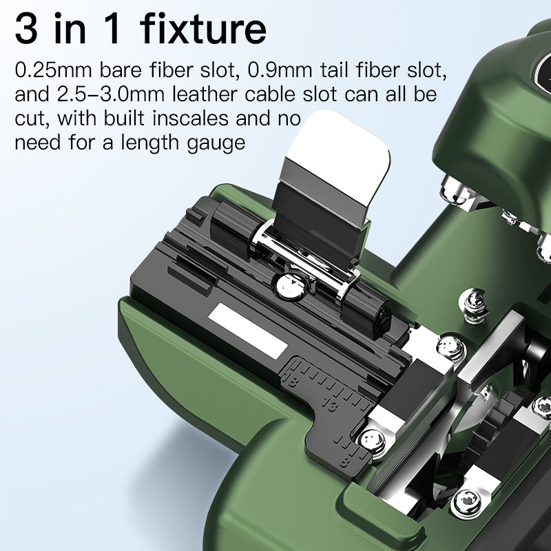 COMPTYCO VD-1 High Precision One-step Optical Fiber Cutter for Fusion Splicing Fiber Optic Cleaver Hot Melt Tool Fiber C