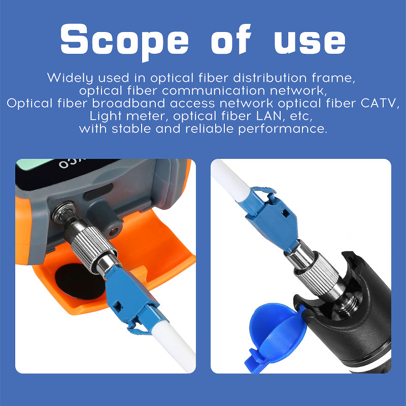 COMPTYCO Fiber Optic Interface Adapter Flange Coupler Adapter Single Mode FC Male LC Female Fiber Optic Converter