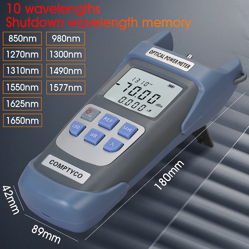 COMPTYCO High Precision Fiber Optic Tester AUA-G710A/G510A OPM with LED 10 Wavelength Fiber Optic Equipment Optical Powe