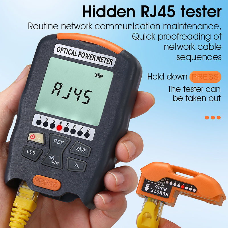 COMPTYCO Good Price Handheld Fiber Optic Tester A-D7/D5 OPM with LED and RJ45 Tester Fiber Optic Equipment Optical Power