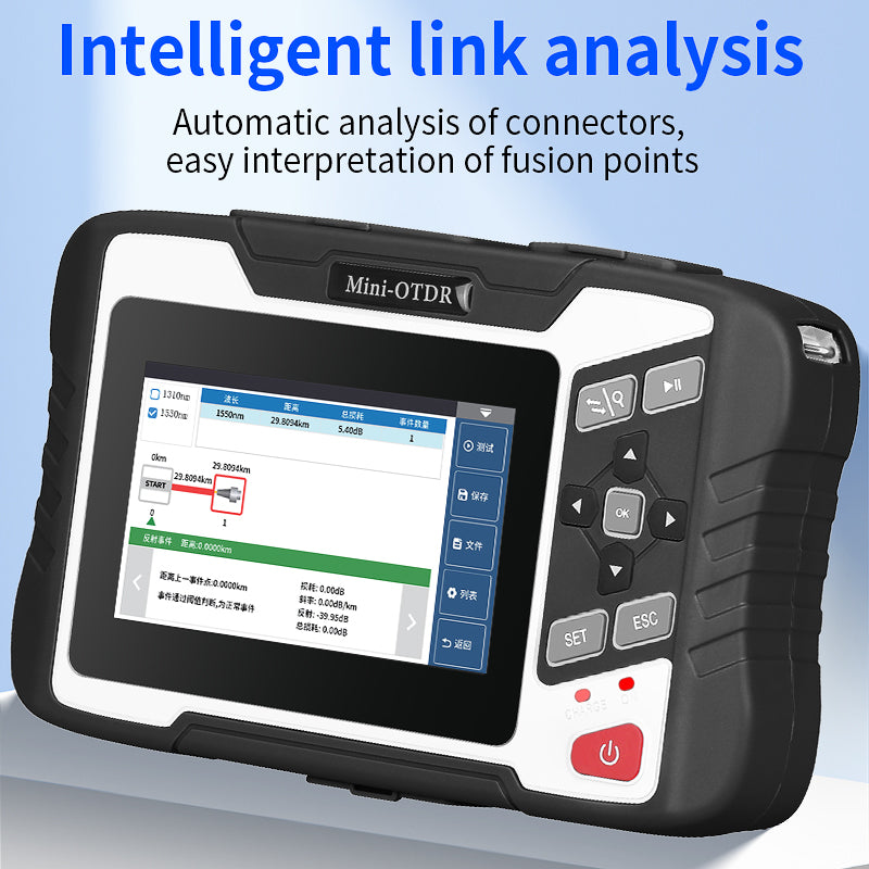 COMPTYCO FTTX AUA-100U/A Optical Time Domain Reflectometer With OPM VFL OLS Event Map 1310 1550nm Mini Fiber Optic Teste