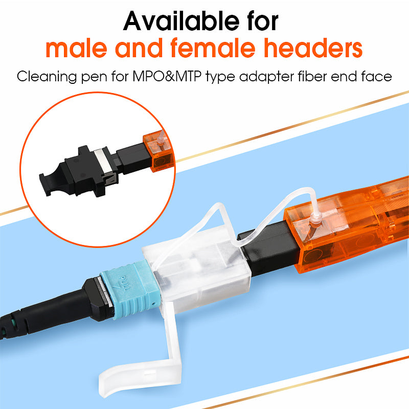 COMPTYCO AUA-M600 Fiber Optic Cleaning Pen Cable Cleaning Tool 600 Times MPO MTP Interface Pen Type Fiber Optic Cleaner
