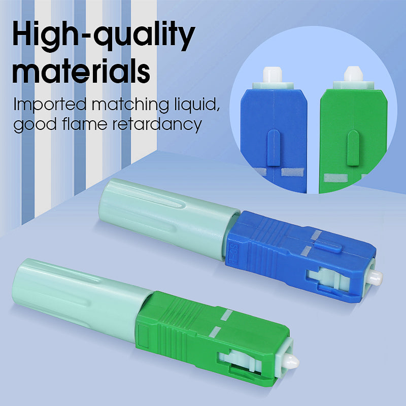 SC UPC/SC APC Fast Connector Fiber Cable Skin Cold Splicing Device Single Mode Fiber Optic Equipment Fiber Optic Quick C