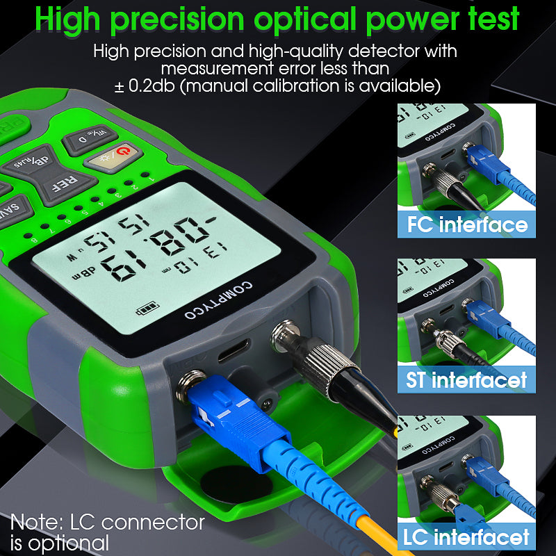 COMPTYCO AUA-MC50 4-in-1 Charging 1-50KM -50+~26dbm VFL+OPM 1-50w Integrated Machine Visual Fault Locator Optical Power 