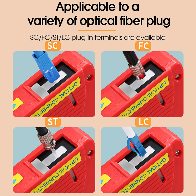 COMPTYCO AUA-550 Red Cable Cleaning Tool 550 Times SC FC ST LC Connector Cleaner Fiber Optic Cleaning Box Fiber Optic Cl