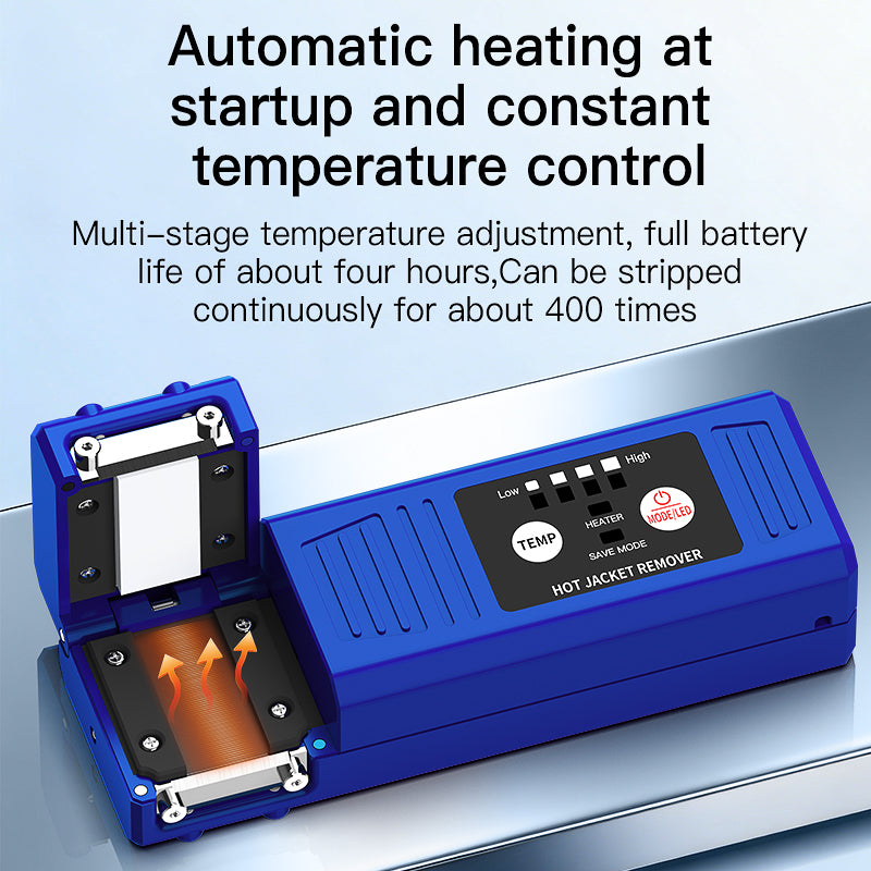 COMPTYCO S8 FTTH Use Hot Jacket Remover Auto Heating Stripping Tool 3500mAh Rechargeable Fiber Optic Thermal Stripper