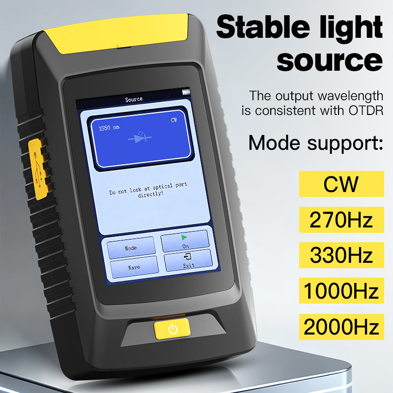 COMPTYCO KP100 80km Mini Optical Time Domain Reflectometer Active Fiber Live Test Multifunctional Fiber Optic Tester OTD