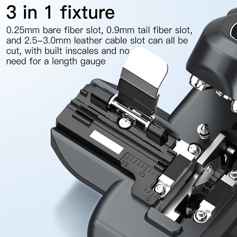 COMPTYCO VD-1 High Precision One-step Knife Optical Fiber Cutter for Fusion Splicing Fiber Optic Cleaver Hot Melt Fiber 
