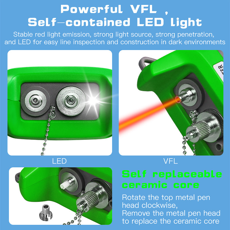 COMPTYCO High Precision Optical Multi Meter 3 in 1 OPM+VFL+LED Fiber Optic Equipment Visual Fault Locator Optical Power 