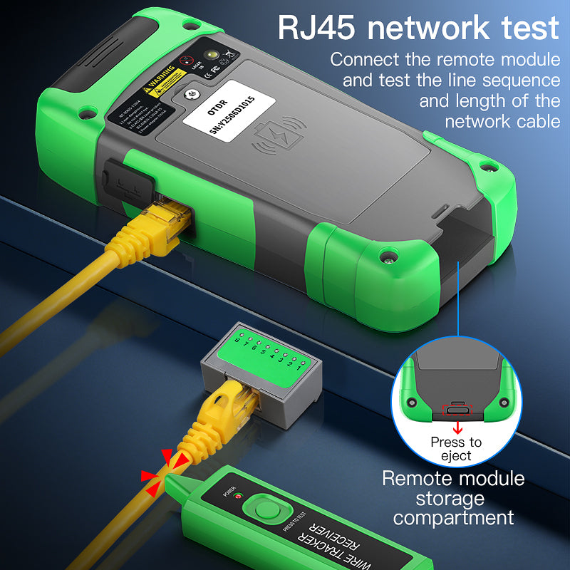 COMPTYCO 1310/1550/1610/1625/1650nm Optical Time Domain Reflectometer VFL OPM OLS RJ45 Test Live Testing OTDR De Fibra O