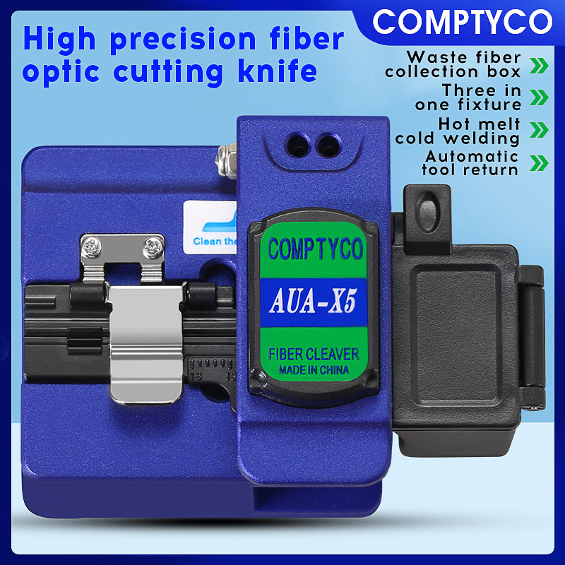 COMPTYCO Fiber Small Type Cutter High Quality Optic High Precision Hot Melt AUA-X5 Fiber Optical Cutting Tool Fiber Clea