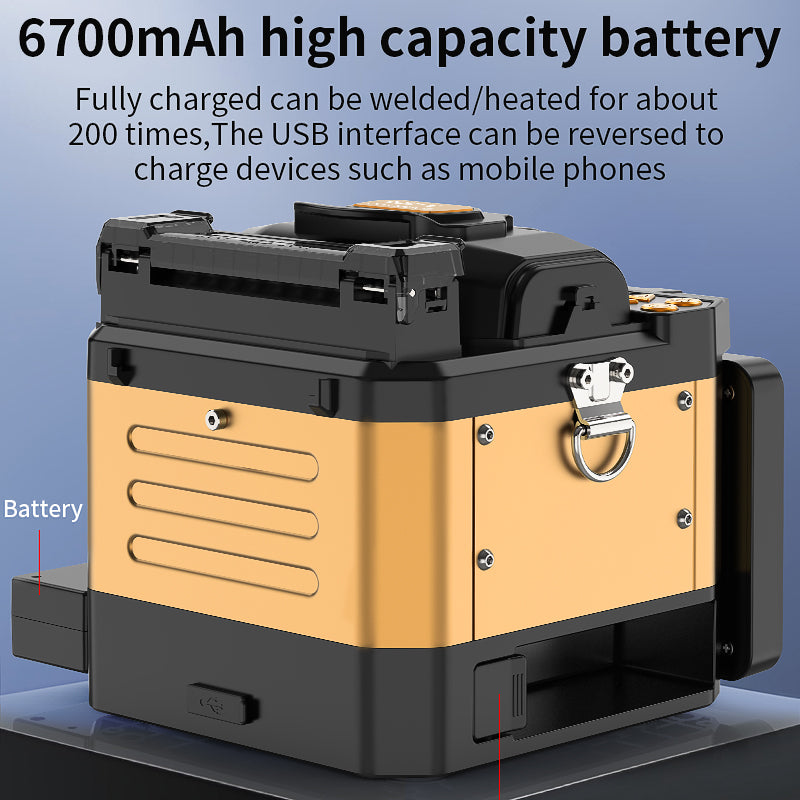 COMPTYCO A-80F Fully Automatic Fusion Splicer Machine Fiber Optic Equipment 6 Motors with OPM VFL Fiber Optic Fusion Spl