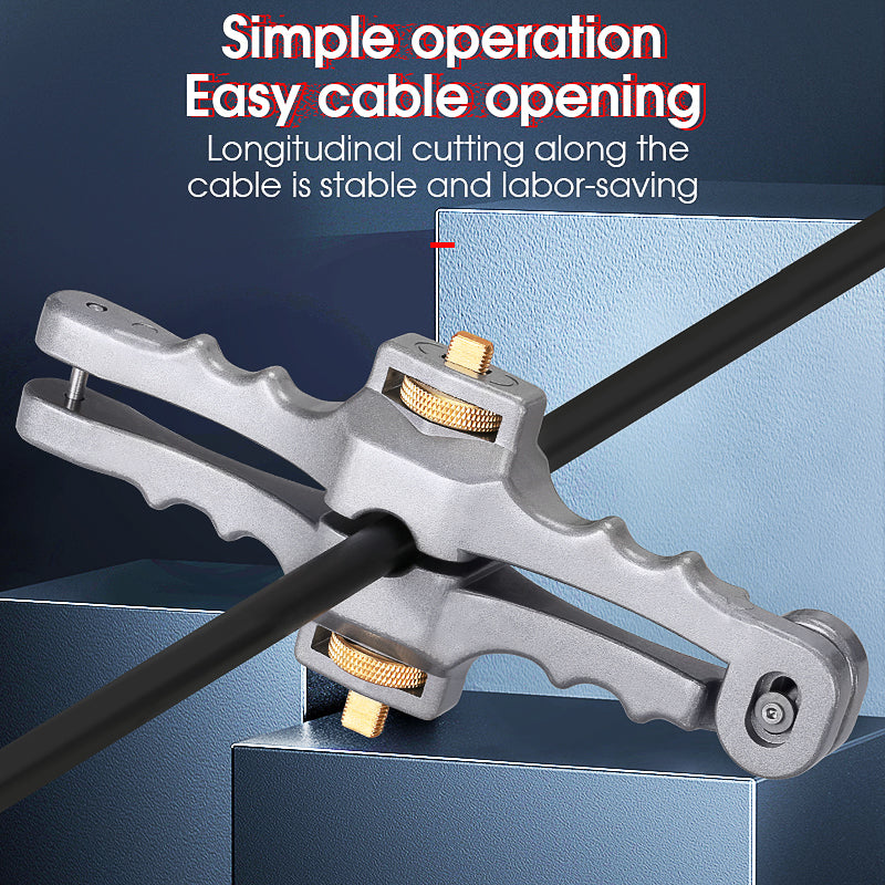COMPTYCO SI-01 Fiber Optic Stripper 10-25MM Fiber Optic Cable Opener for Longitudinal Fiber Optic Stripping Cable Stripp