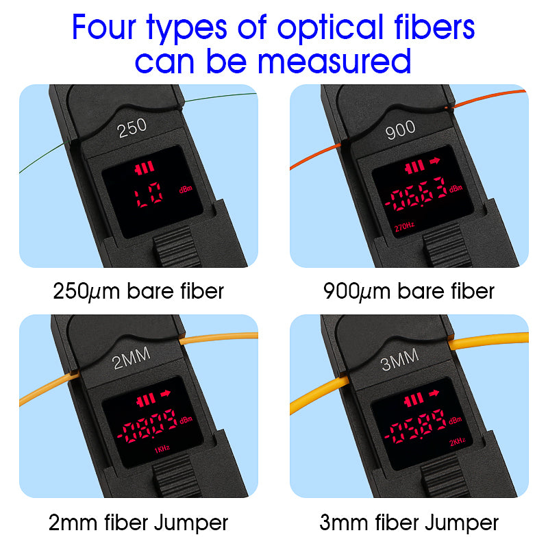 COMPTYCO AUA-35 Optical Fiber Identifier with VFL LED Fiber Identifier with Laser Tester SM MM 800-1700nm Fiber Optic Id