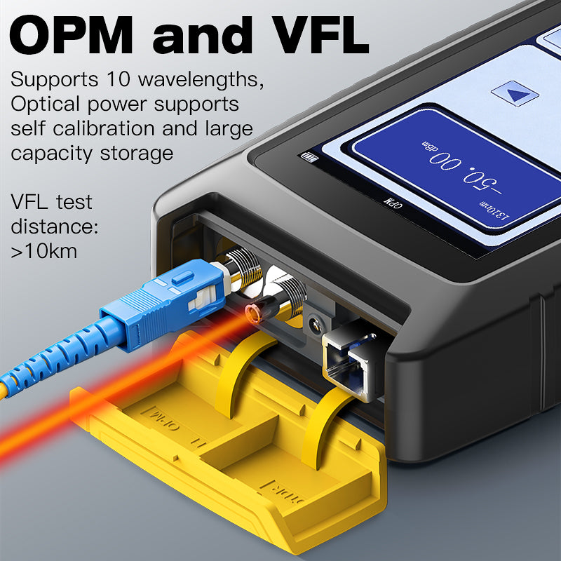 COMPTYCO KP100 80km Mini Optical Time Domain Reflectometer Active Fiber Live Test Multifunctional Fiber Optic Tester OTD