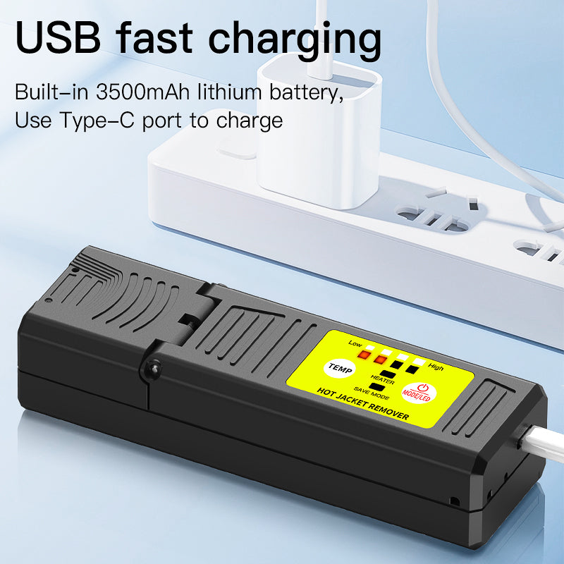 COMPTYCO S9 FTTH Use Fiber Optic Thermal Stripper Auto Heating Stripping Tool 3500mAh Rechargeable Stripper Optical Fibe