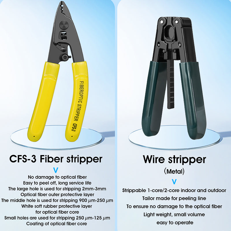 Fiber Tool Kit FC-6S Fiber Cleaver AUA-G710A Optical Power Meter AUA-30mw Visual Fault Locator OPM VFL Optical Fiber Too