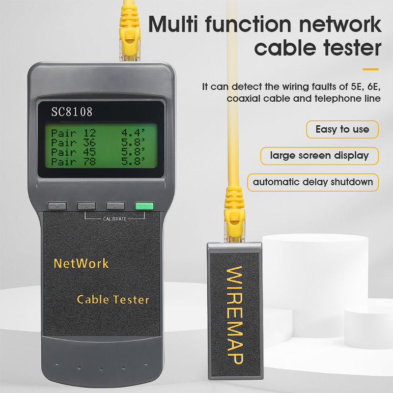 COMPTYCO SC8108 Multifunctional Telephone Network 5E 6E Cable Fault Detector Fiber Optic Tester