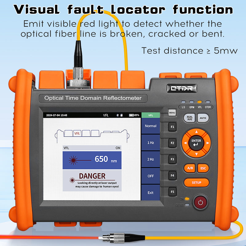 A5280U/A Optical Time Domain Reflectometer 1310/1550nm 32/30dB 120KM distance VFL LS OPM Event Map OLT Tester Fiber Opti