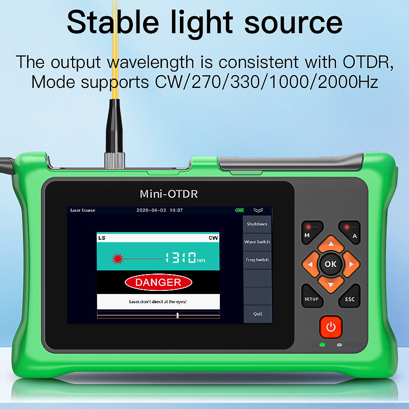 COMPTYCO Mini OTDR KP900 Active Fiber Tester 850/1300/1310/1550/1625/1650nm Event Map OPM VFL OLS RJ45 Tester/Tracker 10