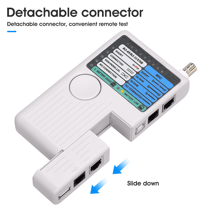 COMPTYCO Network Cable Telephone USB BNC Fiber Optic Cable Tester, Four in One Functional Fiber Optic Cable Finder