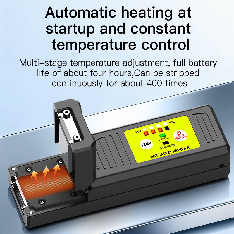 COMPTYCO S9 FTTH Use Fiber Optic Thermal Stripper Auto Heating Stripping Tool 3500mAh Rechargeable Stripper Optical Fibe