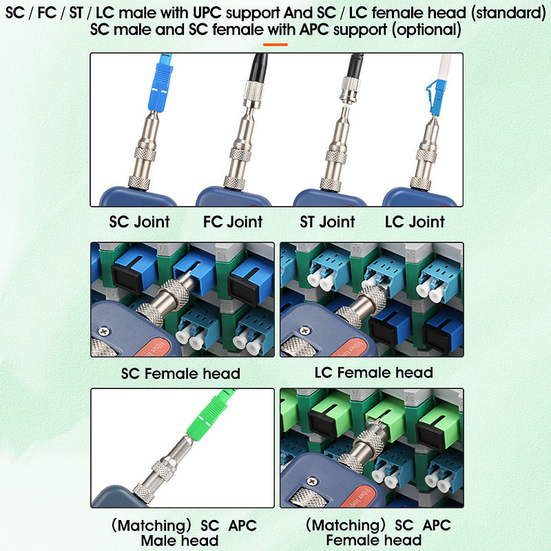 COMPTYCO AUA-400 Fiber Optic Microscope Fiber Optic Cleaner SC/UPC SC/APC Interface Fiber Optic End Face Detector