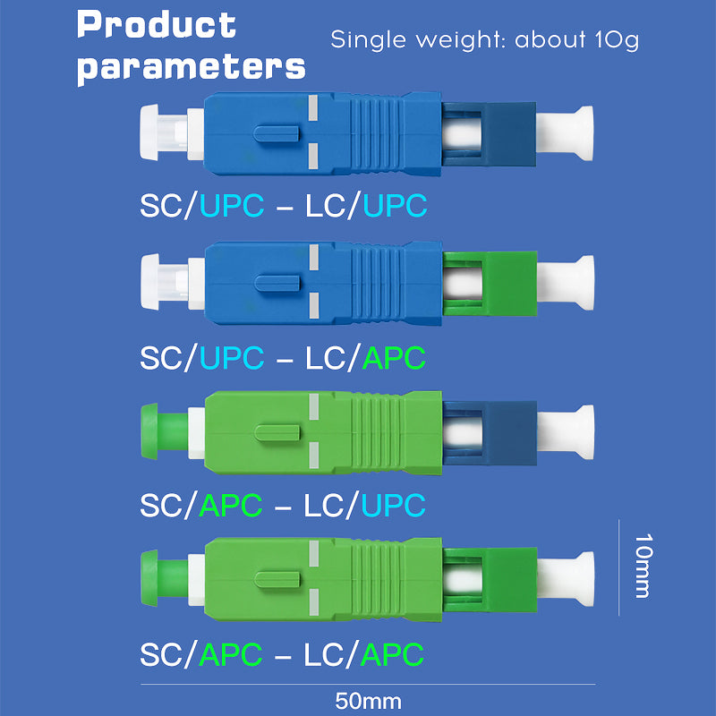 High Quality LC Female to SC Male Single Mode Fiber Adapter Hybrid SM SC/UPC Male to LC/UPC Female Fiber Adapter Connect