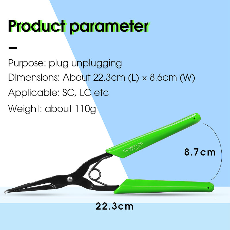COMPTYCO VCFS-18 green fiber optic connector coupler clamp Fiber optic flange pliers