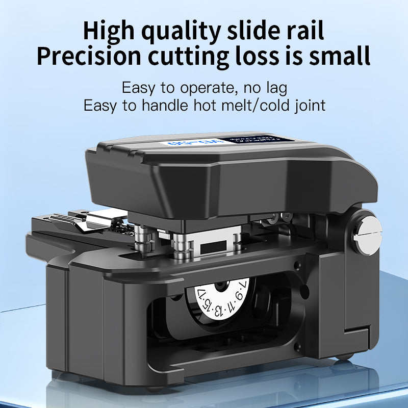 COMPTYCO High Precision One Step Knife with Scrap Box VD-50 Optical Fiber Cutter Fiber Optic Cleaver Hot Melt Fiber Clea