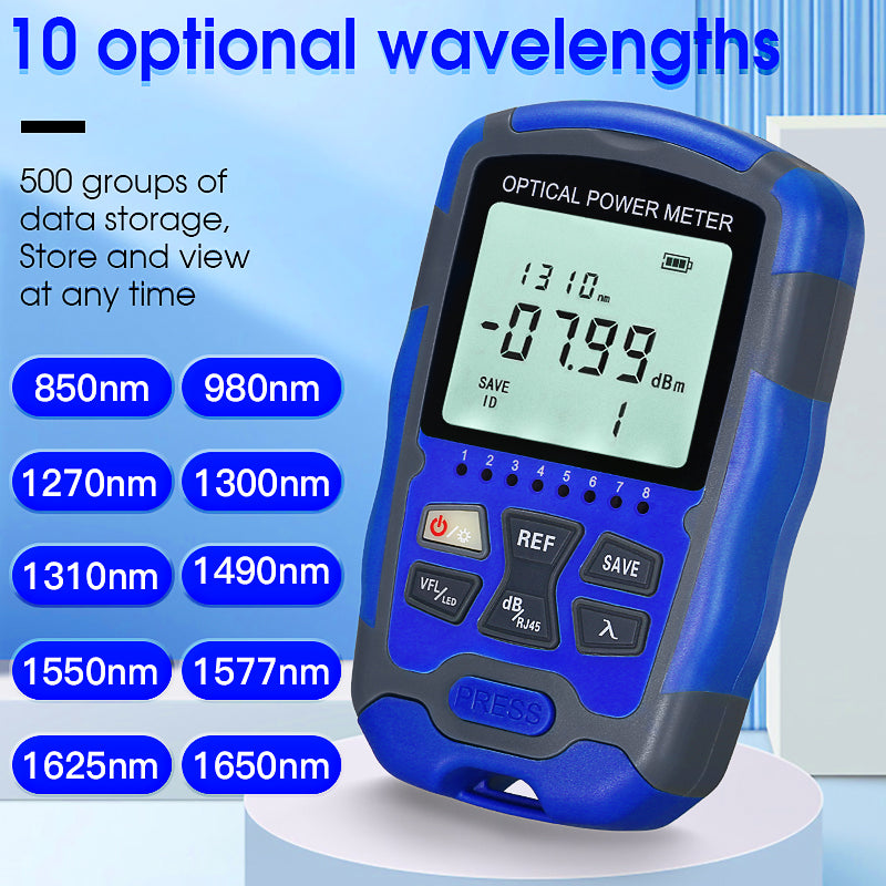 COMPTYCO Optical Multi Meter OPM+VFL+LED+RJ45 Tester Function Visual Fault Locator FC/SC/ST Dry Battery Mini Optical Pow
