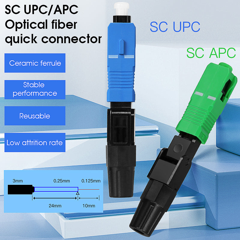 COMPTYCO FTTH Fast Connector High-Performance Single Mode Fiber Optic Quick Cold Junction SC APC/UPC Fiber Optic Quick C