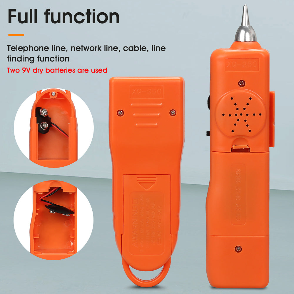 COMPTYCO Orange Multifunctional Line Finder RJ45 RJ11 Cable Telephone Network Cable Tester Fiber Optic Line Finder