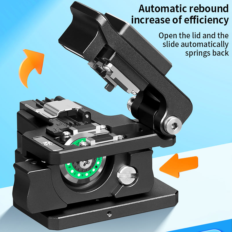 COMPTYCO High Precision K1 Fiber Optic Cutter for Fusion Splicing Automatic Return Cutting Knife Hot Melt Optical Fiber 