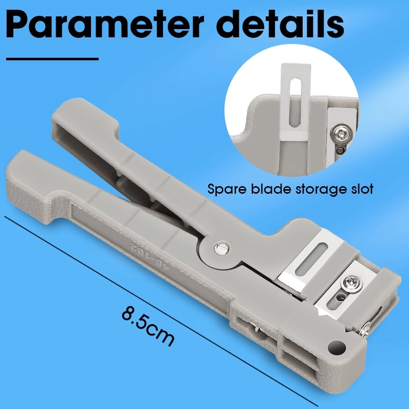 COMPTYCO 45-162 Coaxial Cable Stripper 0-3.2mm Optical Cable Slitter Wire Stripper Fiber Optic Splitter Stripper